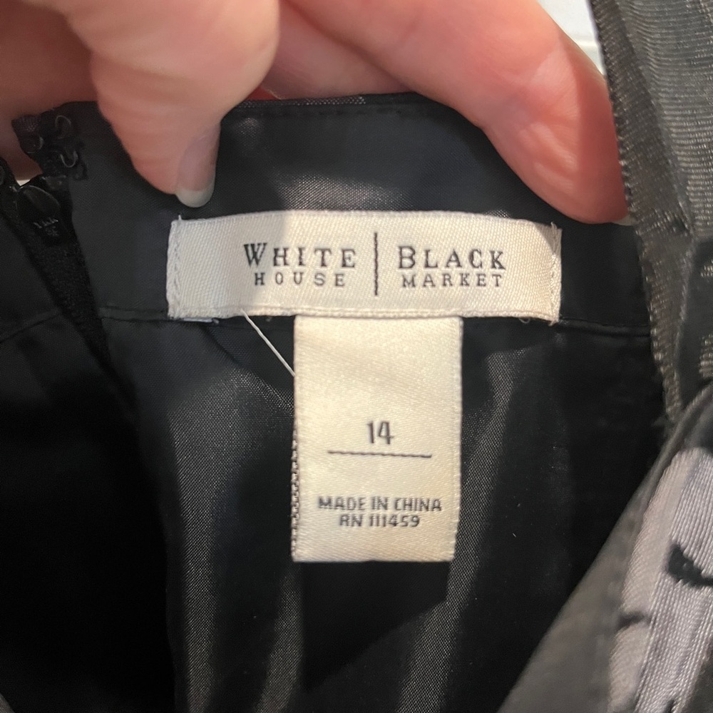 White House Black Market Sexy Black & Gray Floral Corset Bustier - Picture 7 of 8